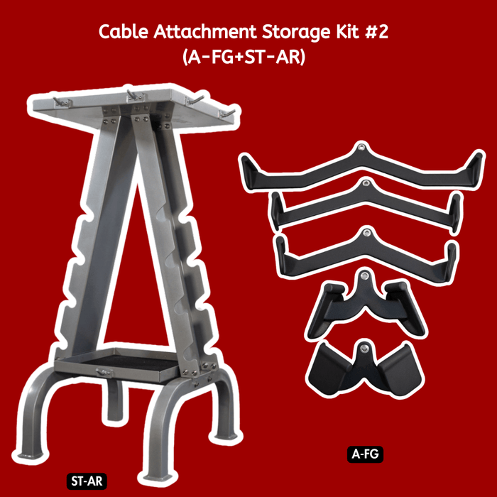 Functional Grip Cable Attachment and Storage Kit - Cable Attachment Storage Kit #2 - Muscle D Fitness - Sweatfully