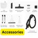 SM20 Wet Dry Shampoo Vacuum Cleaner, Multiple Function Shop Vac, Yellow - Sweatfully