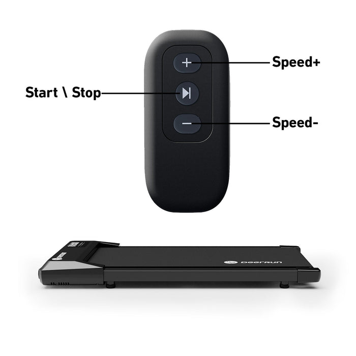 DeerRun Q1 Urban Mini Under-Desk Treadmill with Remote Control - Sweatfully