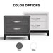 Furniture of America Lucien Modern Wood Nightstand with 2 Drawers - Sweatfully