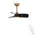 28" Modern DC Motor Downrod Mount Reversible Ceiling Fan with LED Lighting and Remote Control - Sweatfully