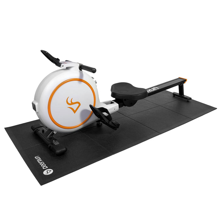DeerRun RW600 Adjustable 32-Level Magnetic Resistance Long Slide Rail Smart Rowing Machine with PitPat App - Sweatfully