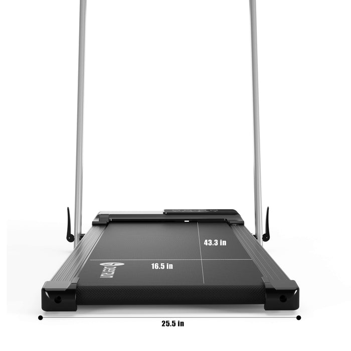 DeerRun A5 Pro Smart 2 in 1 Folding Treadmill Silver - Sweatfully