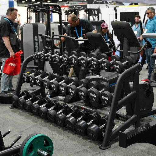 3-Tier Commercial Dumbbell Rack - Black - Sweatfully