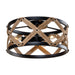 3-Light Industrial Drum Flush Mount Ceiling Light - Sweatfully