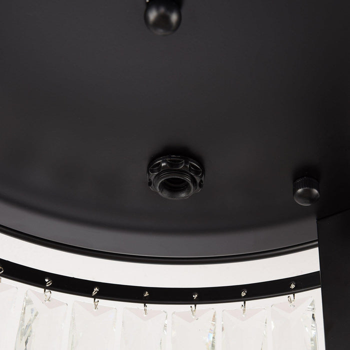 3-Light Modern Crystal Flush Mount Ceiling Light - Sweatfully