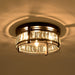 3-Light Modern Crystal Flush Mount Ceiling Light - Sweatfully