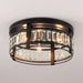 3-Light Modern Crystal Flush Mount Ceiling Light - Sweatfully