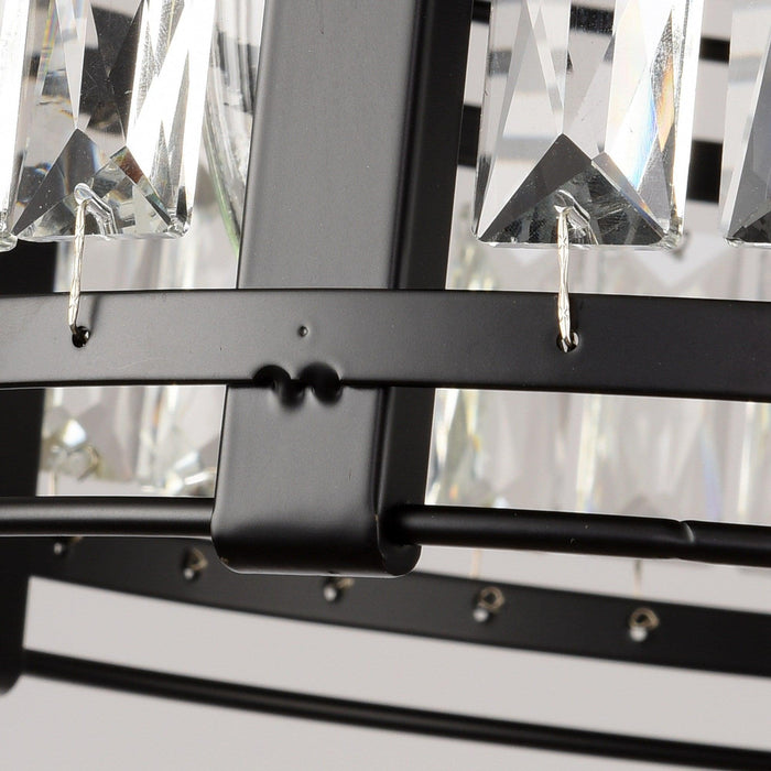 3-Light Modern Crystal Flush Mount Ceiling Light - Sweatfully