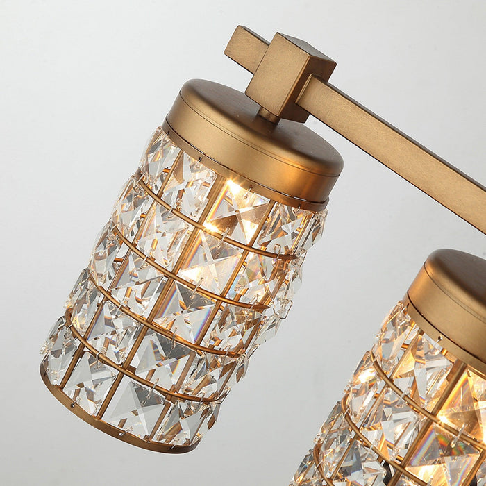 3-Light Modern Golden Linear Vanity Lights Wall Light - Sweatfully