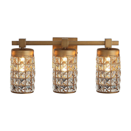 3-Light Modern Golden Linear Vanity Lights Wall Light - Sweatfully