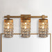 3-Light Modern Golden Linear Vanity Lights Wall Light - Sweatfully
