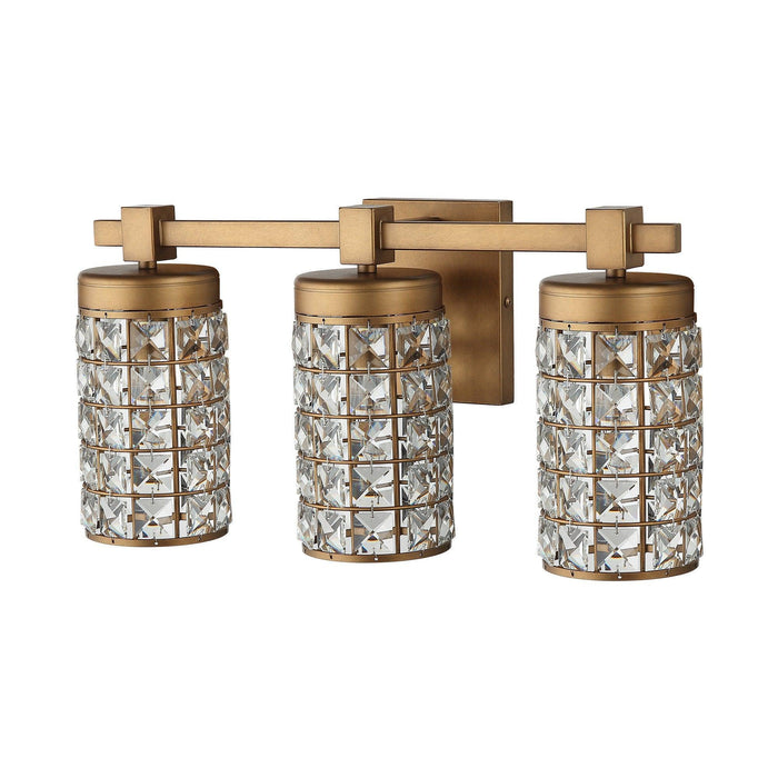 3-Light Modern Golden Linear Vanity Lights Wall Light - Sweatfully