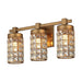 3-Light Modern Golden Linear Vanity Lights Wall Light - Sweatfully