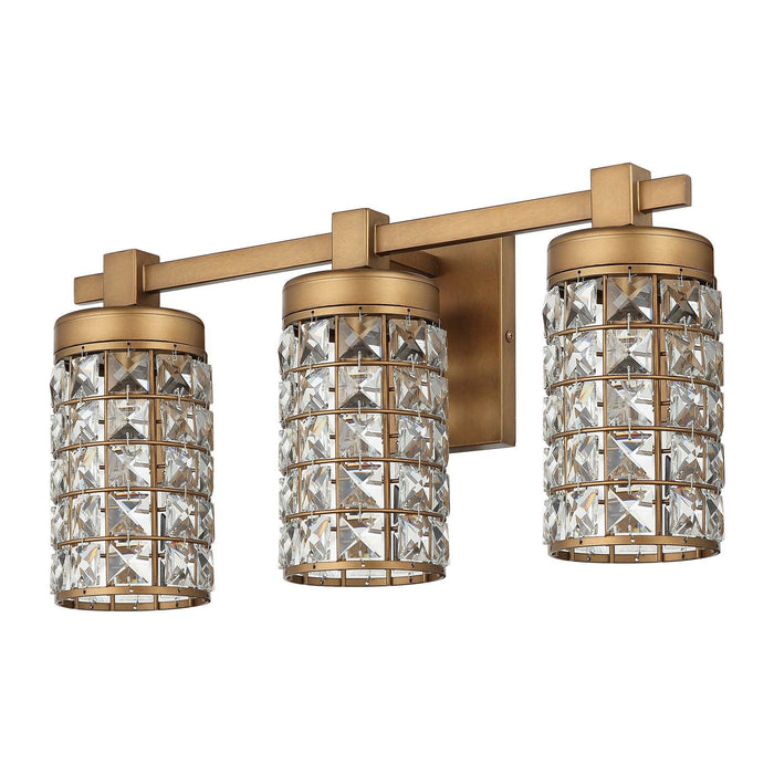 3-Light Modern Golden Linear Vanity Lights Wall Light - Sweatfully