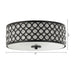 3-Light Modern LED Flush Mount Light with Crystal - Sweatfully