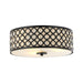 3-Light Modern LED Flush Mount Light with Crystal - Sweatfully