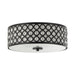 3-Light Modern LED Flush Mount Light with Crystal - Sweatfully