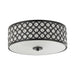 3-Light Modern LED Flush Mount Light with Crystal - Sweatfully