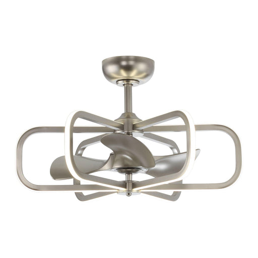 30" Theron Modern DC Motor Downrod Mount Reversible Ceiling Fan with LED Lighting and Remote Control - Sweatfully