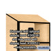 Salsbury 24" Wide Designer Wood Open Access Locker - 6 Feet High - 18 Inches Deep - Maple - Hasps - Sweatfully