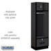 Salsbury 24" Wide Designer Wood Open Access Locker - 6 Feet High - 18 Inches Deep - Black - Silver Electronic Locks - Sweatfully