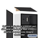 Salsbury 24" Wide Designer Wood Open Access Locker - 6 Feet High - 18 Inches Deep - Black - Silver Electronic Locks - Sweatfully