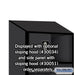 Salsbury 24" Wide Designer Wood Open Access Locker - 6 Feet High - 18 Inches Deep - Black - Silver Electronic Locks - Sweatfully