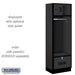 Salsbury 24" Wide Designer Wood Open Access Locker - 6 Feet High - 18 Inches Deep - Black - Hasps - Sweatfully