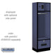 Salsbury 24" Wide Designer Wood Open Access Locker - 6 Feet High - 18 Inches Deep - Blue - Hasps - Sweatfully