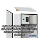 Salsbury 24" Wide Designer Wood Open Access Locker - 6 Feet High - 18 Inches Deep - Gray - Black Resettable Locks - Sweatfully