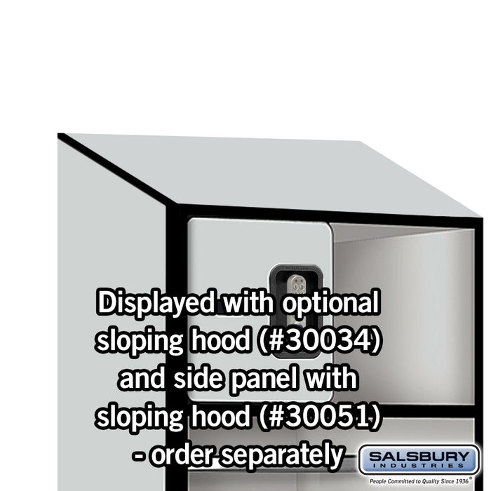 Salsbury 24" Wide Designer Wood Open Access Locker - 6 Feet High - 18 Inches Deep - Electronic Locks - Sweatfully