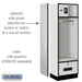 Salsbury 24" Wide Designer Wood Open Access Locker - 6 Feet High - 18 Inches Deep - Resettable Locks - Sweatfully