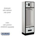 Salsbury 24" Wide Designer Wood Open Access Locker - 6 Feet High - 18 Inches Deep - Gray - Hasps - Sweatfully