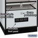 Salsbury 24" Wide Designer Wood Open Access Locker - 6 Feet High - 24 Inches Deep - Gray - Black Resettable Locks - Sweatfully