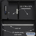 Salsbury 24" Wide Designer Wood Open Access Locker - 6 Feet High - 24 Inches Deep - Black - Black Electronic Locks - Sweatfully