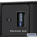 Salsbury 24" Wide Designer Wood Open Access Locker - 6 Feet High - 24 Inches Deep - Black - Black Electronic Locks - Sweatfully