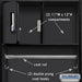Salsbury 24" Wide Designer Wood Open Access Locker - 6 Feet High - 24 Inches Deep - Black - Silver Electronic Locks - Sweatfully