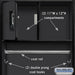 Salsbury 24" Wide Designer Wood Open Access Locker - 6 Feet High - 24 Inches Deep - Black - Silver Resettable Locks - Sweatfully