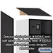 Salsbury 24" Wide Designer Wood Open Access Locker - 6 Feet High - 24 Inches Deep - Black - Silver Resettable Locks - Sweatfully