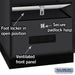 Salsbury 24" Wide Designer Wood Open Access Locker - 6 Feet High - 24 Inches Deep - Black - Hasps - Sweatfully