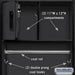 Salsbury 24" Wide Designer Wood Open Access Locker - 6 Feet High - 24 Inches Deep - Black - Hasps - Sweatfully