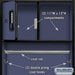 Salsbury 24" Wide Designer Wood Open Access Locker - 6 Feet High - 24 Inches Deep - Blue - Black Electronic Locks - Sweatfully