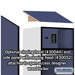 Salsbury 24" Wide Designer Wood Open Access Locker - 6 Feet High - 24 Inches Deep - Blue - Black Electronic Locks - Sweatfully