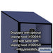 Salsbury 24" Wide Designer Wood Open Access Locker - 6 Feet High - 24 Inches Deep - Blue - Black Electronic Locks - Sweatfully