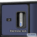 Salsbury 24" Wide Designer Wood Open Access Locker - 6 Feet High - 24 Inches Deep - Blue - Silver Electronic Locks - Sweatfully