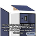 Salsbury 24" Wide Designer Wood Open Access Locker - 6 Feet High - 24 Inches Deep - Blue - Silver Electronic Locks - Sweatfully