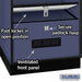 Salsbury 24" Wide Designer Wood Open Access Locker - 6 Feet High - 24 Inches Deep - Blue - Black Resettable Locks - Sweatfully
