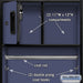 Salsbury 24" Wide Designer Wood Open Access Locker - 6 Feet High - 24 Inches Deep - Blue - Hasps - Sweatfully