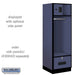 Salsbury 24" Wide Designer Wood Open Access Locker - 6 Feet High - 24 Inches Deep - Blue - Hasps - Sweatfully